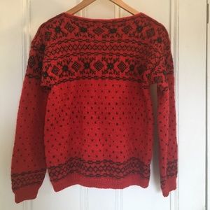 Hand Knit Sweater Sz M